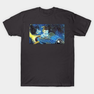 Jimmy Neutron and Goodard Starry Night T-Shirt